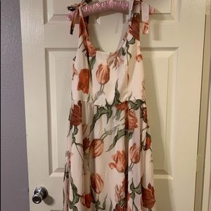 Anthropologie Paper crown tulip dress